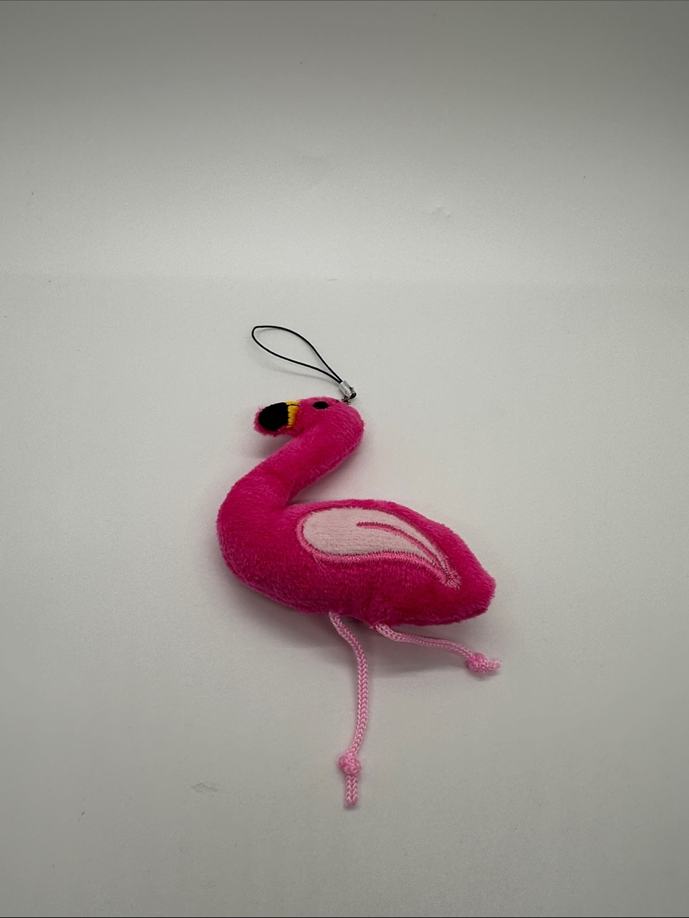 Plush Pink Flamingo Charm